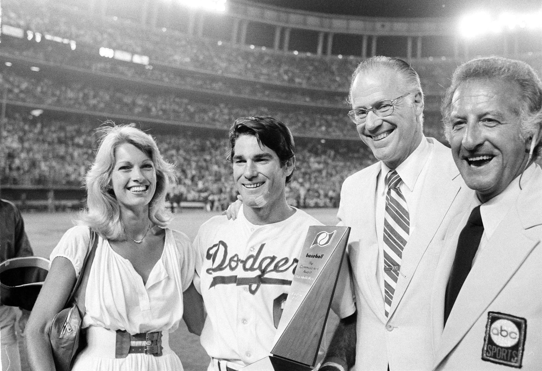 Steve Garvey, Cyndy Garvey, Cyndy Truhan, Bowie Kuhn, Bob Eucker